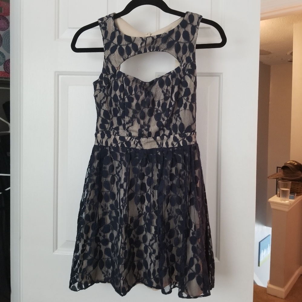 Navy Lace Dress